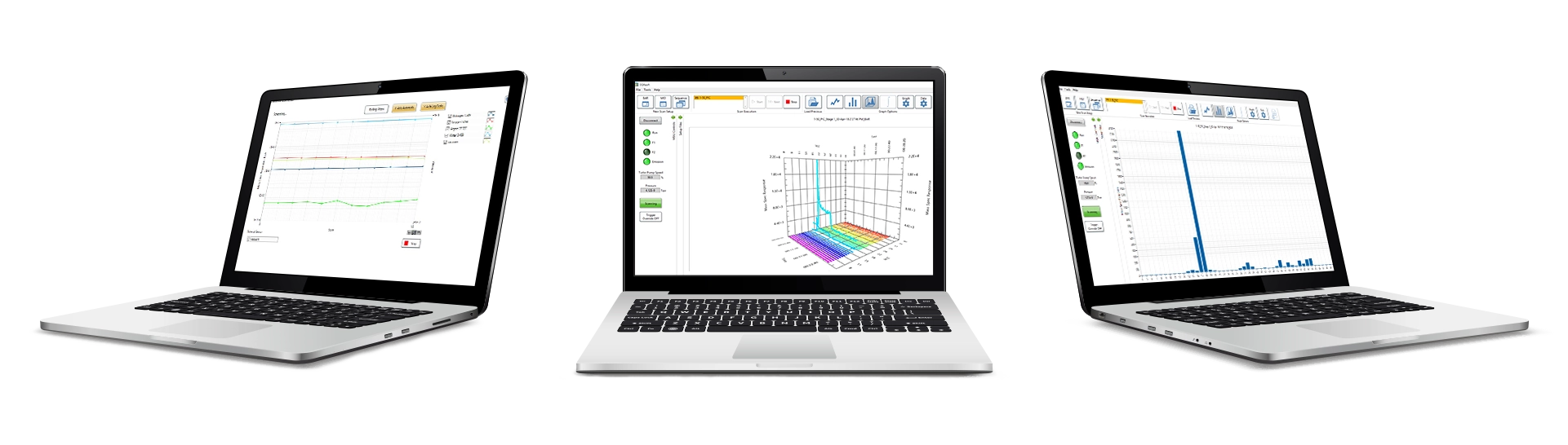EGA+QGA software laptops - Hiden analytical QGA 2.0 Analizador de Gases por espectrometría de masas QGA 2.0 - cuantificación en análisis de gases - Hiden Analytical - Jevinstruments - distribuidor España y Portugal