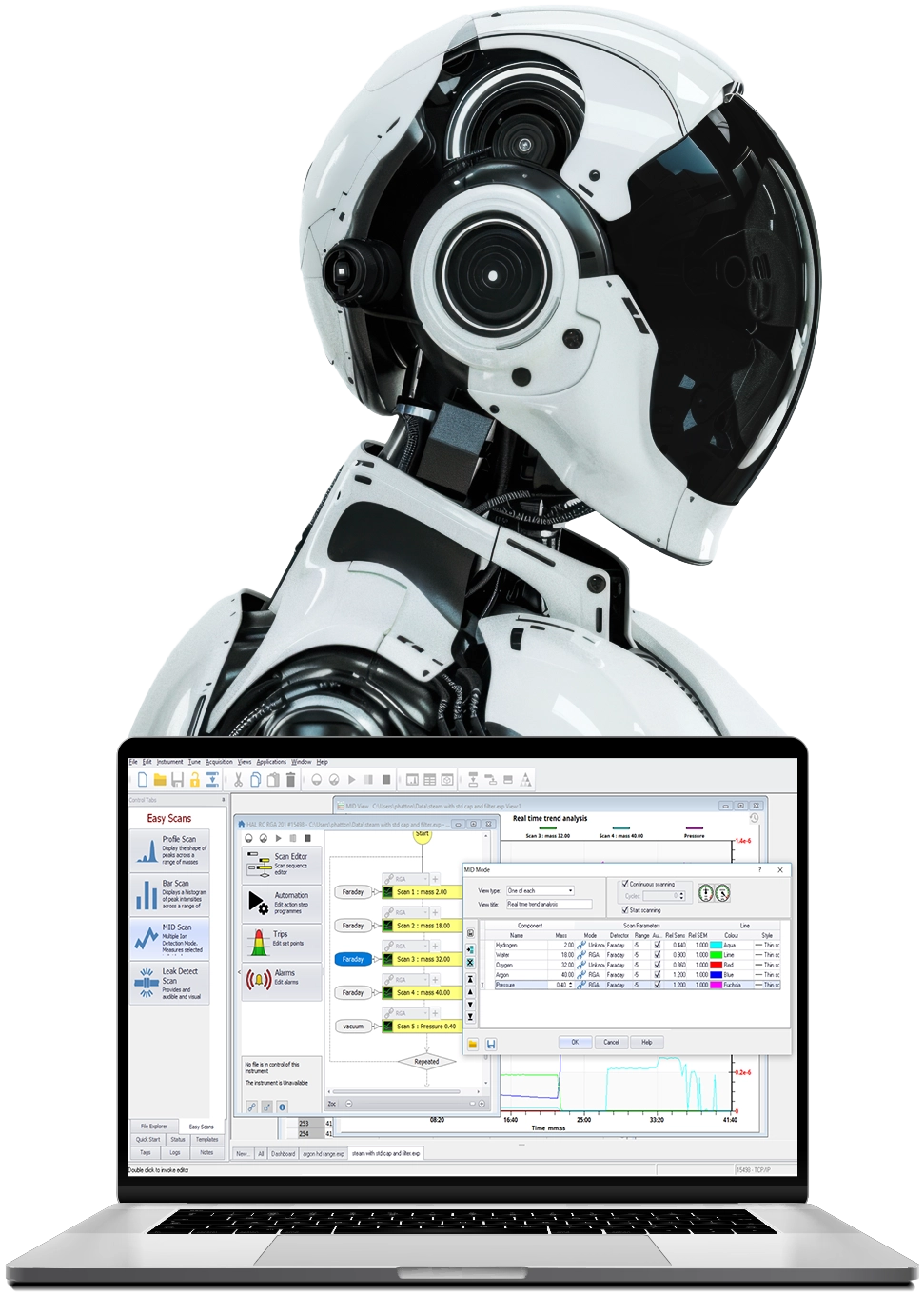Software MASsoft Analizador de Gases por espectrometría de masas QGA 2.0 - Hiden Analytical - Jevinstruments - distribuidor España y Portugal
