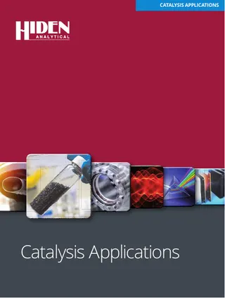 Portada del catálogo de Catálisis y análisis térmico de Hiden Analytical