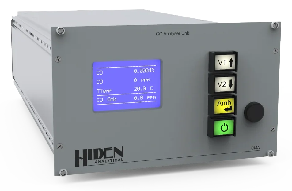CO-A de Hiden Analytical · Análisis complementario de monóxido de carbono · JEV Instruments