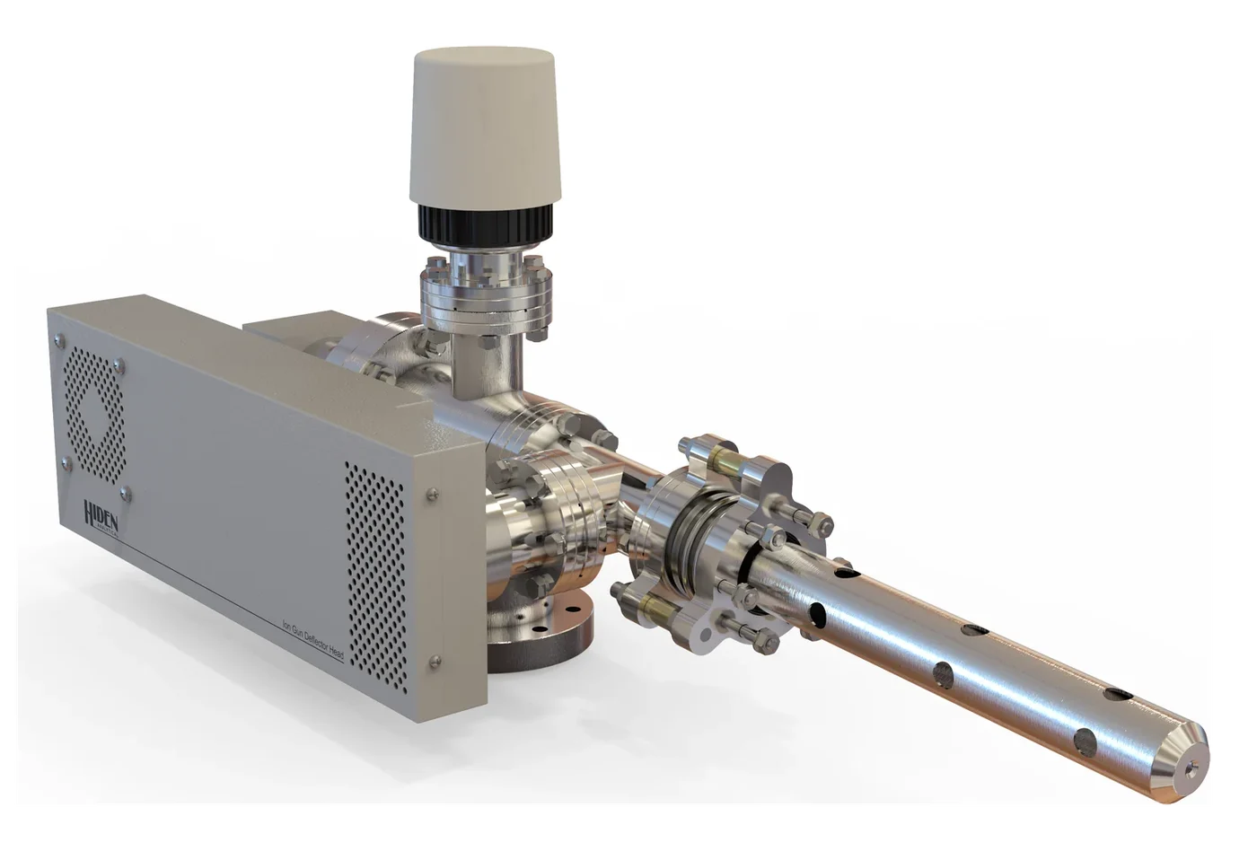 IG20 de Hiden Analytical · Fuente primaria de iones de gas · JEV Instruments