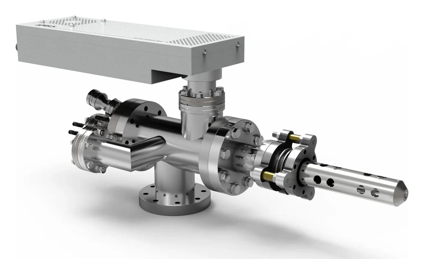 IG5C de Hiden Analytical · Fuente primaria de iones de cesio · JEV Instruments